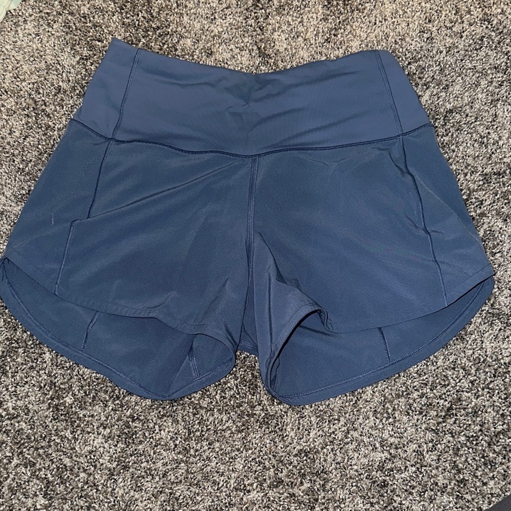 Lululemon blue speed up shorts